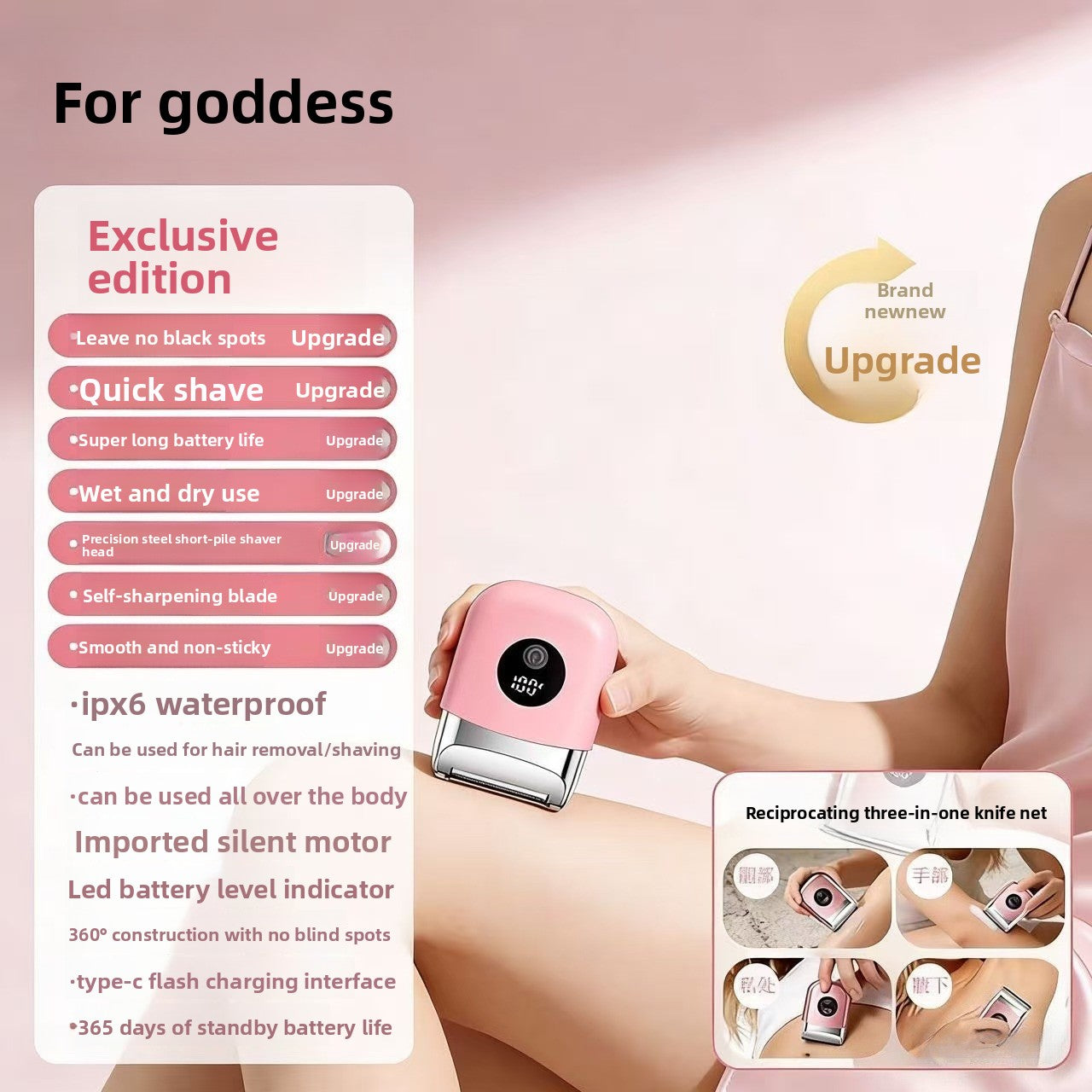 Electric Hair Removal Shaver for Women
