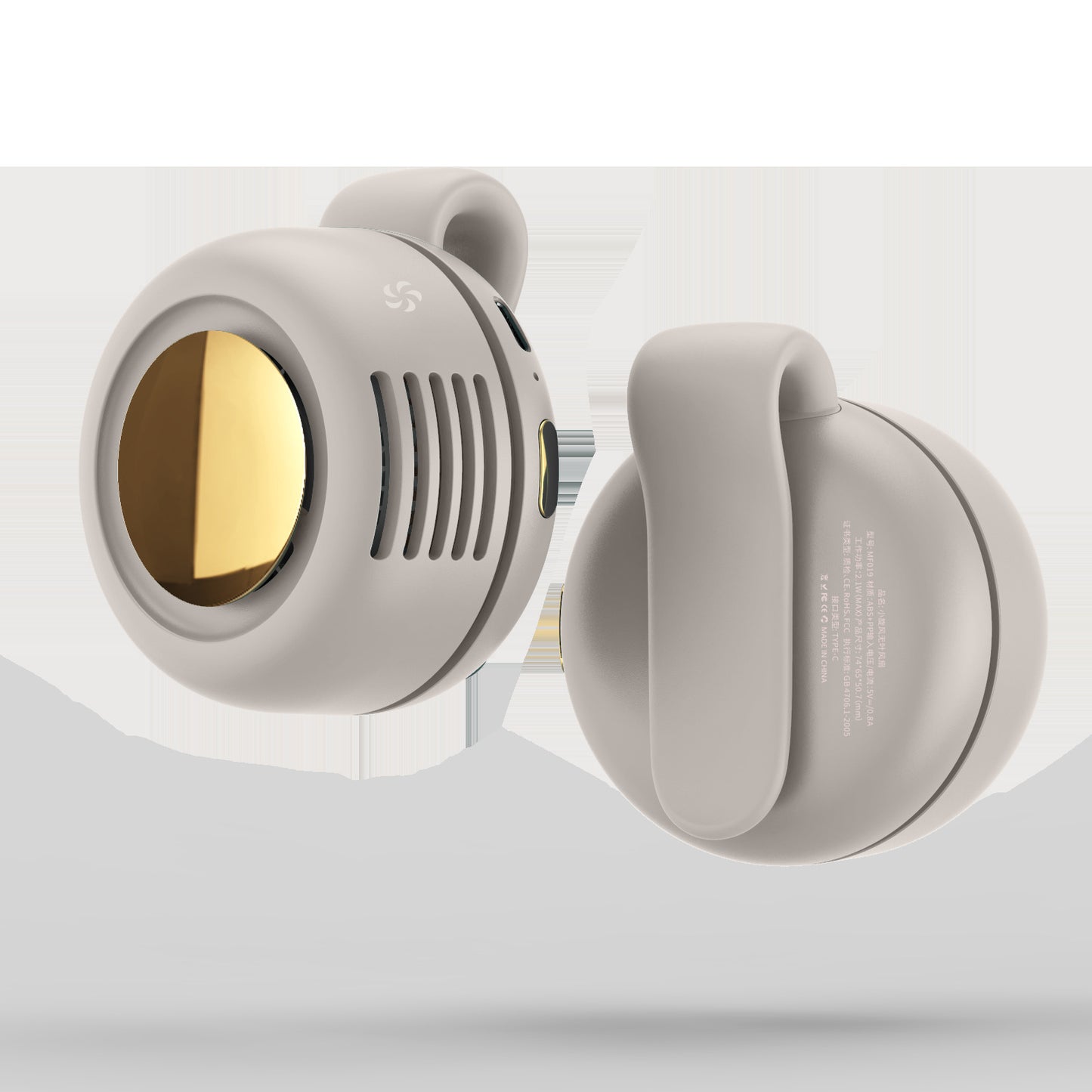 Portable Bladeless Wearable Fan with Adjustable Airflow
