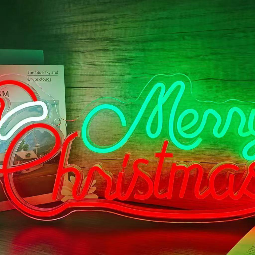 Dimmable LED Neon Light for Christmas Party Wall Decor USB Powered