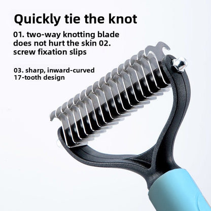 Pet Detangling Brush Stainless Steel Comb