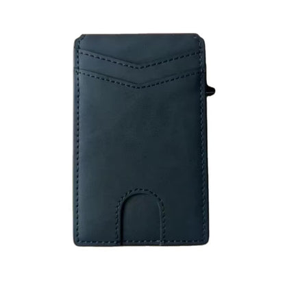 RFID Anti-Degaussing Aluminum Alloy Flip Card Holder