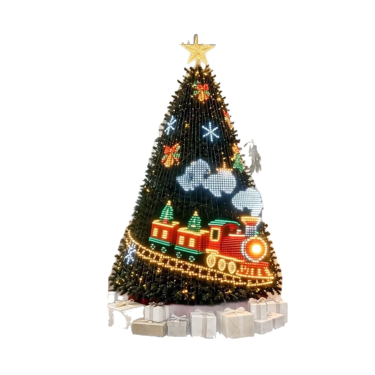 Smart RGBIC Christmas Tree LED String Lights USB APP Control DIY Holiday Decoration