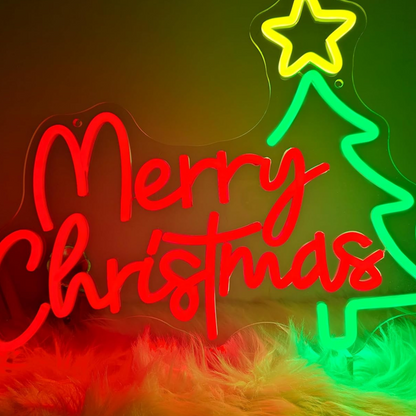 Dimmable LED Neon Light for Christmas Party Wall Decor USB Powered