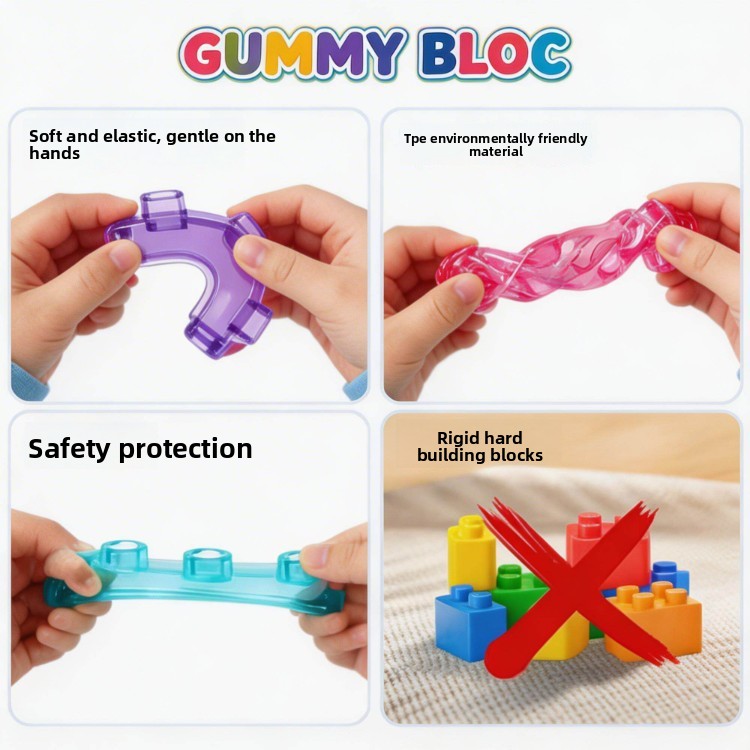 Sensory Soft Building Blocks Educational Toys