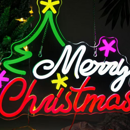 Dimmable LED Neon Light for Christmas Party Wall Decor USB Powered