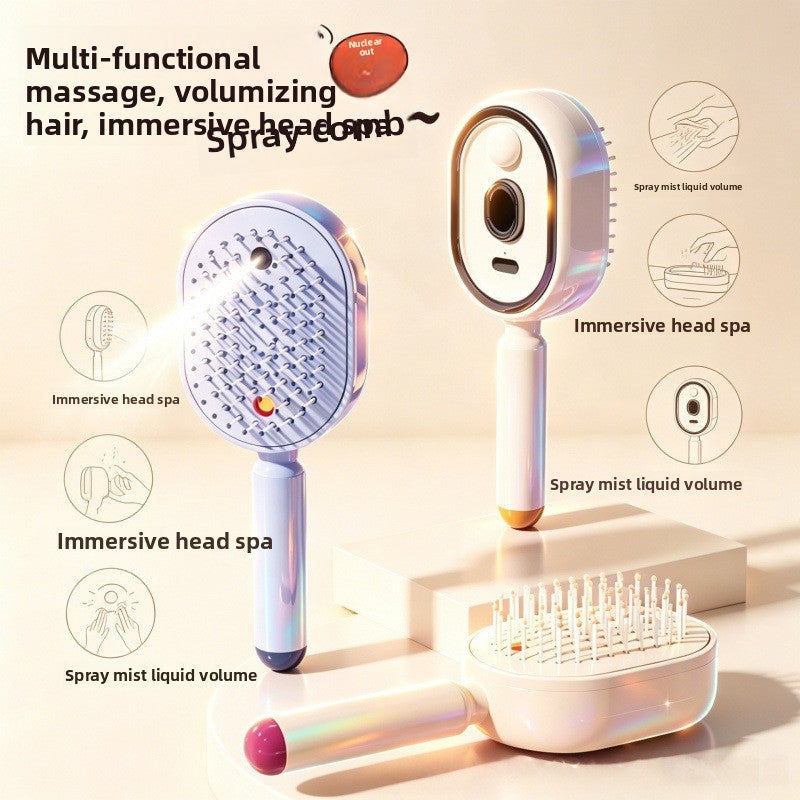 Essential Oil Electric Hair Comb with Spray Function