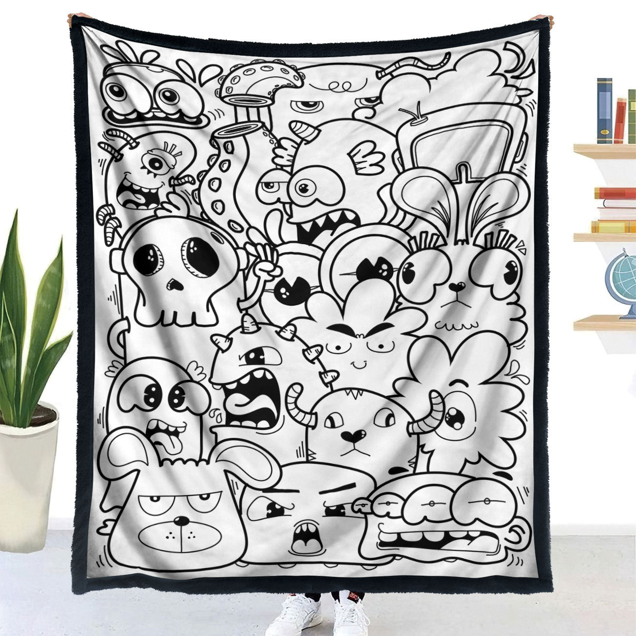 DIY Animal Pattern Coloring Blanket