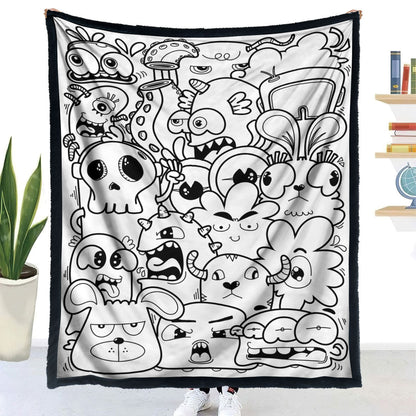DIY Animal Pattern Coloring Blanket