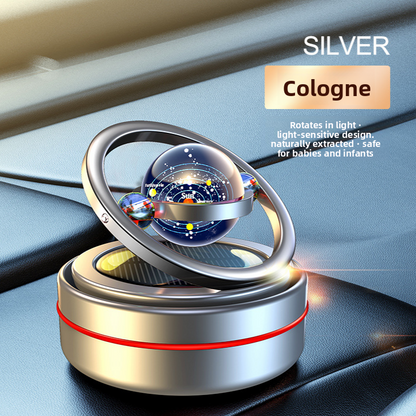Solar System Car Perfume Ornament with Rotating Rings