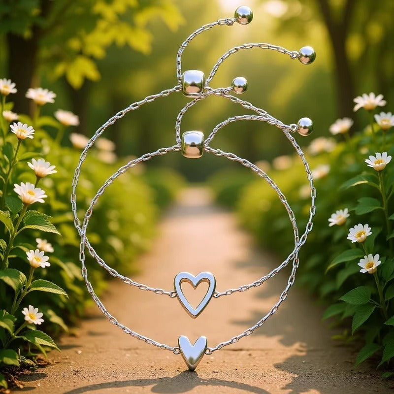Adjustable Heart Friendship Bracelet