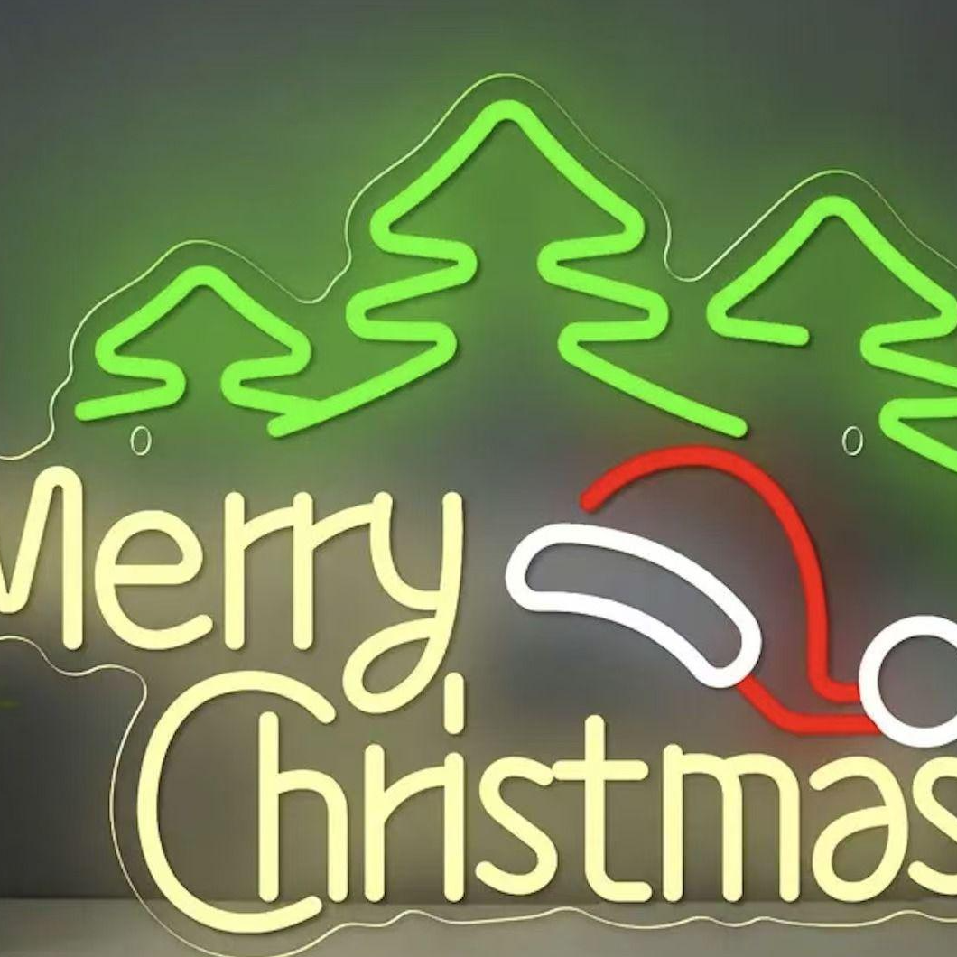 Dimmable LED Neon Light for Christmas Party Wall Decor USB Powered