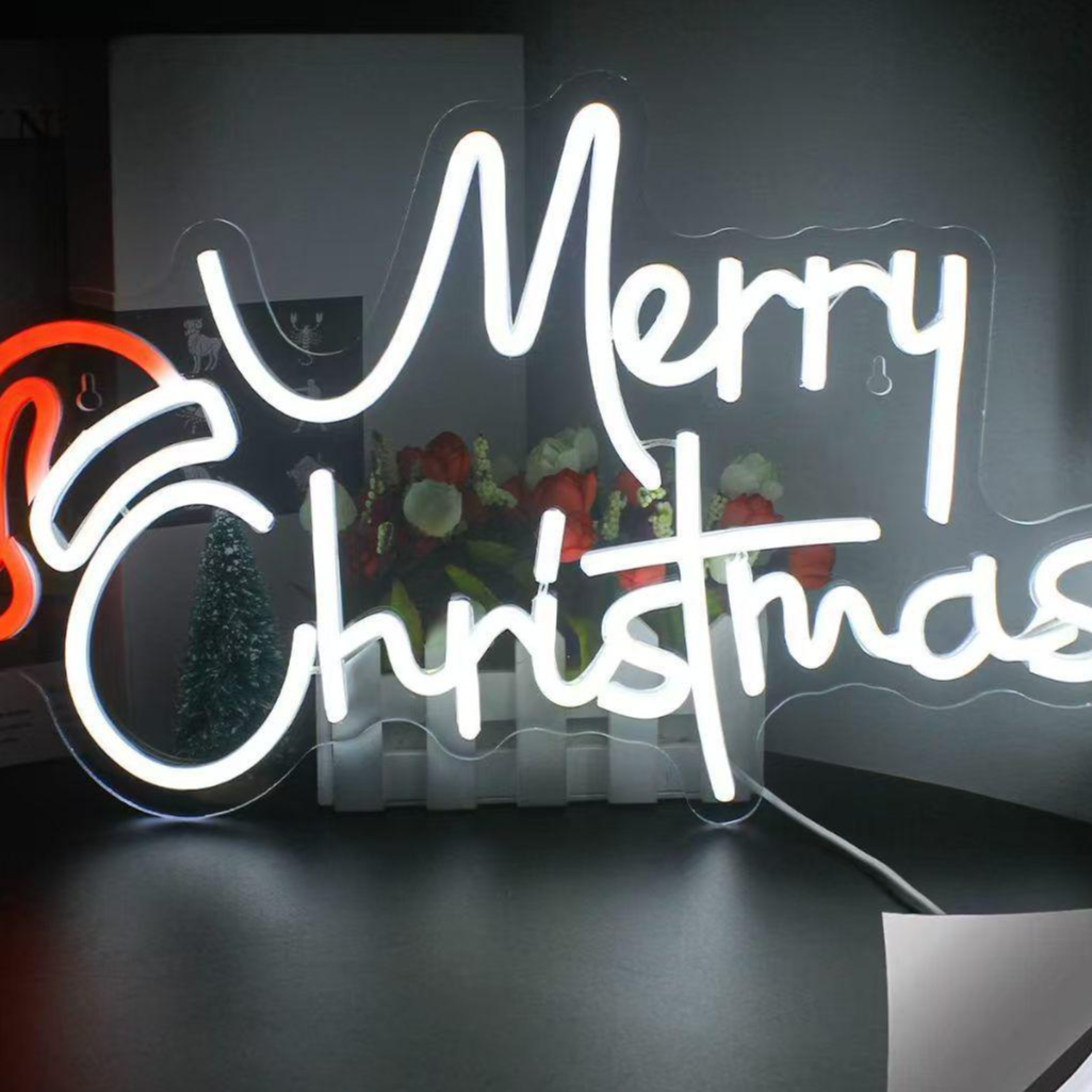 Dimmable LED Neon Light for Christmas Party Wall Decor USB Powered