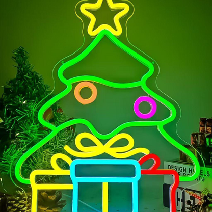 Dimmable LED Neon Light for Christmas Party Wall Decor USB Powered