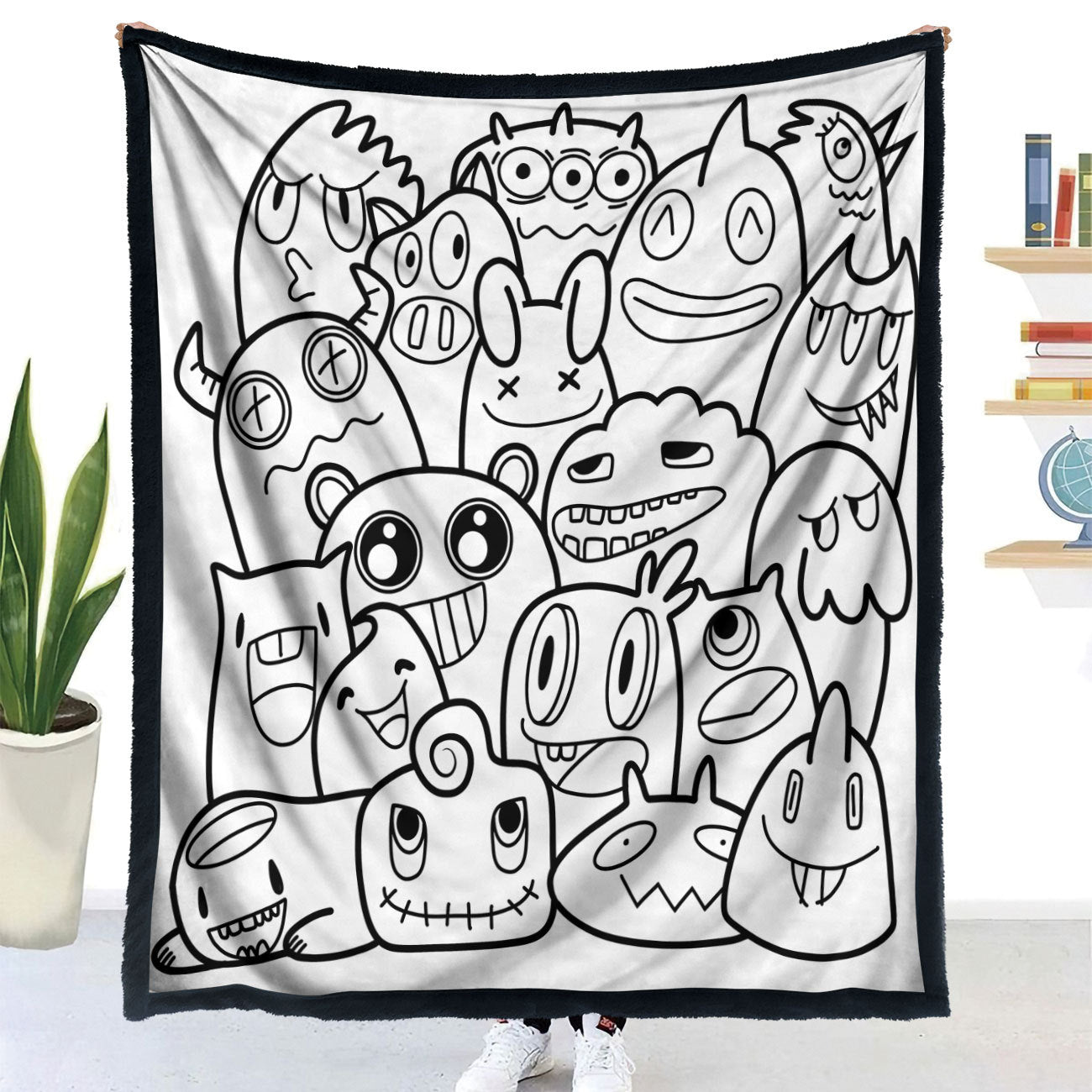 DIY Animal Pattern Coloring Blanket