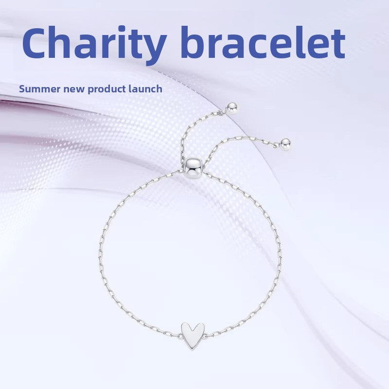 Adjustable Heart Friendship Bracelet