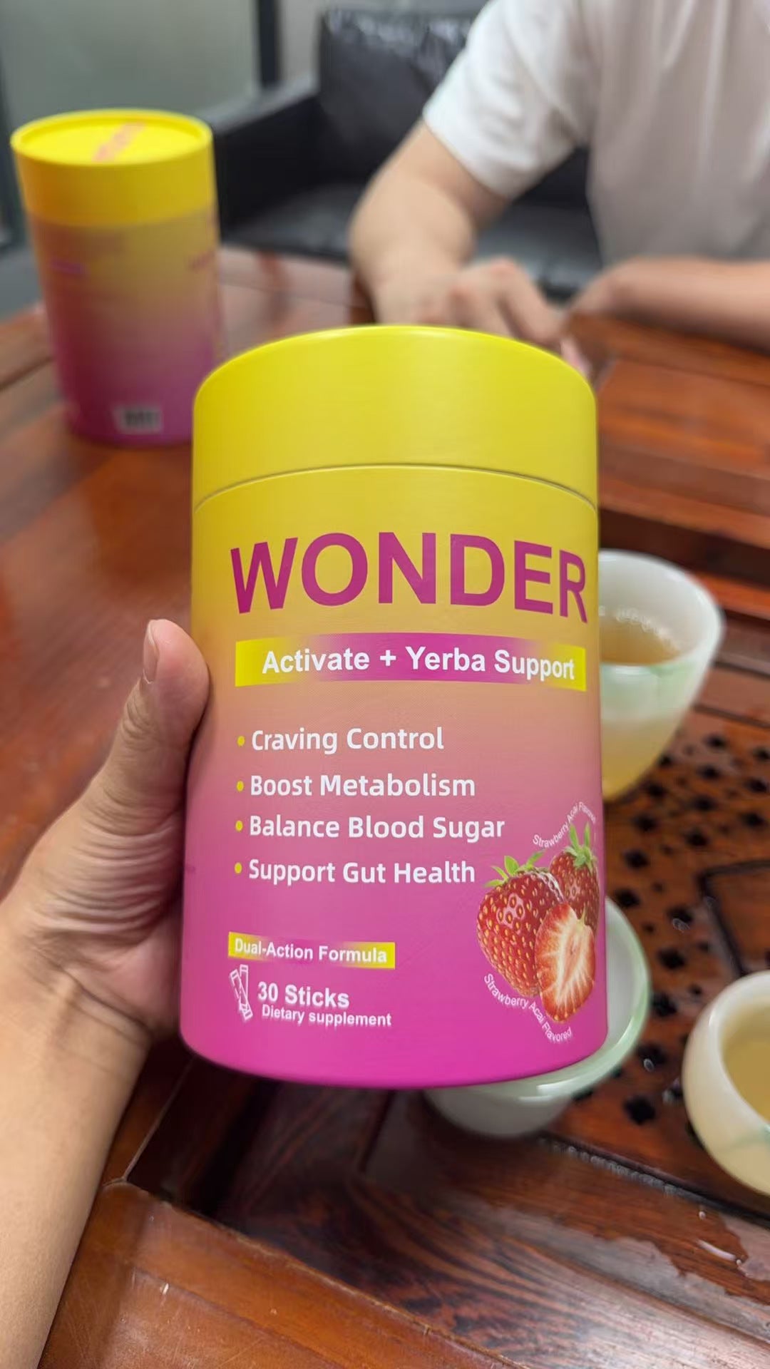 Refreshing Strawberry Yerba Mate Herbal Tea Blend