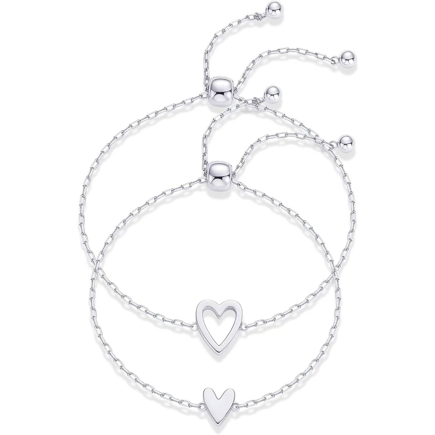 Adjustable Heart Friendship Bracelet