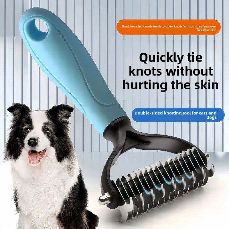 Pet Detangling Brush Stainless Steel Comb