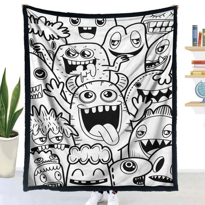 DIY Animal Pattern Coloring Blanket