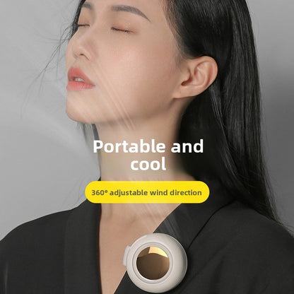 Portable Bladeless Wearable Fan with Adjustable Airflow