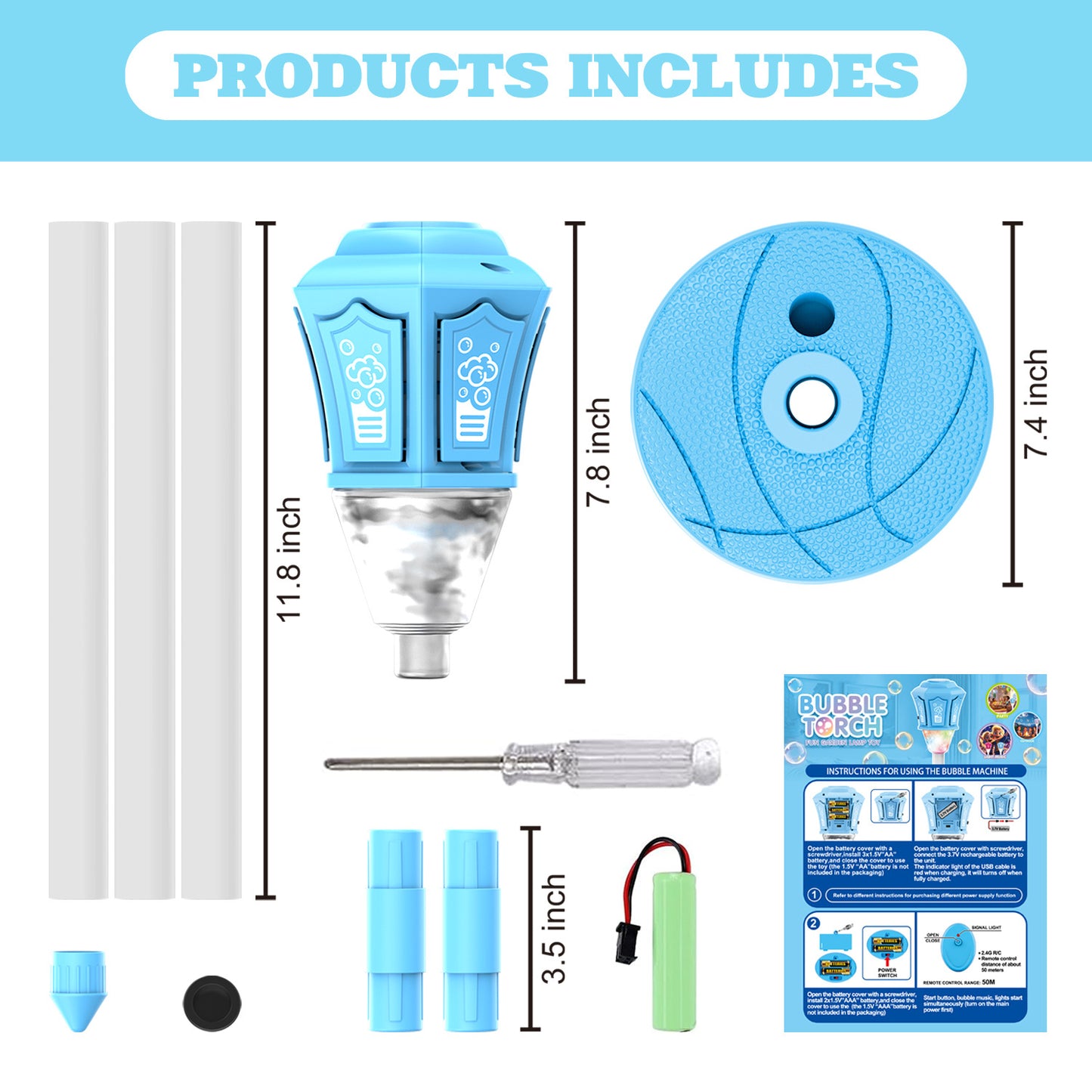 Automatic Light Music Bubble Machine for Outdoor Garden Parties