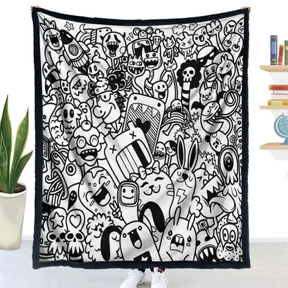 DIY Animal Pattern Coloring Blanket