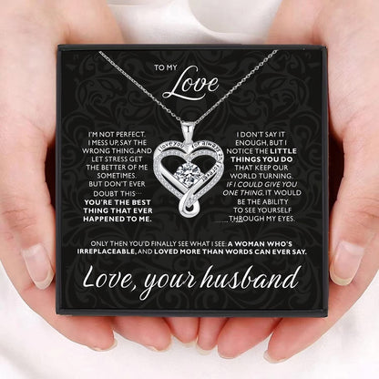 Eternal Heart Double-Layer Heart Necklace