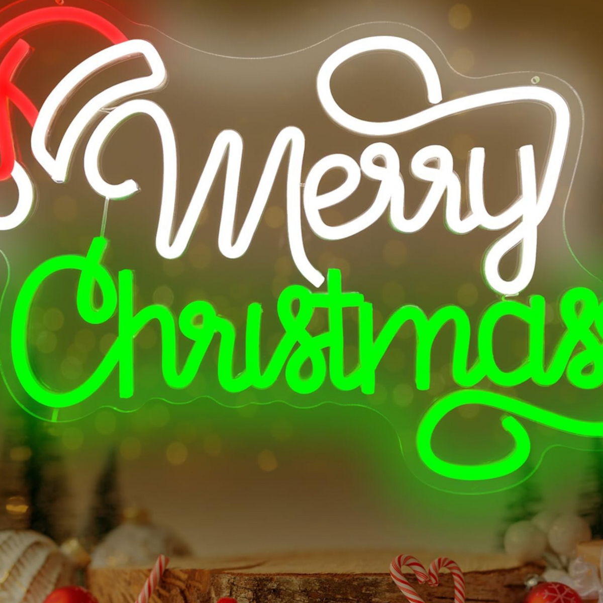 Dimmable LED Neon Light for Christmas Party Wall Decor USB Powered