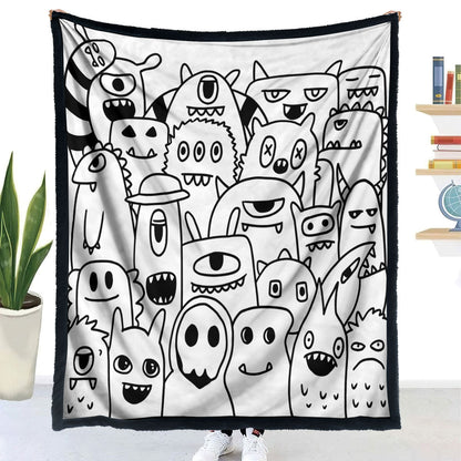 DIY Animal Pattern Coloring Blanket