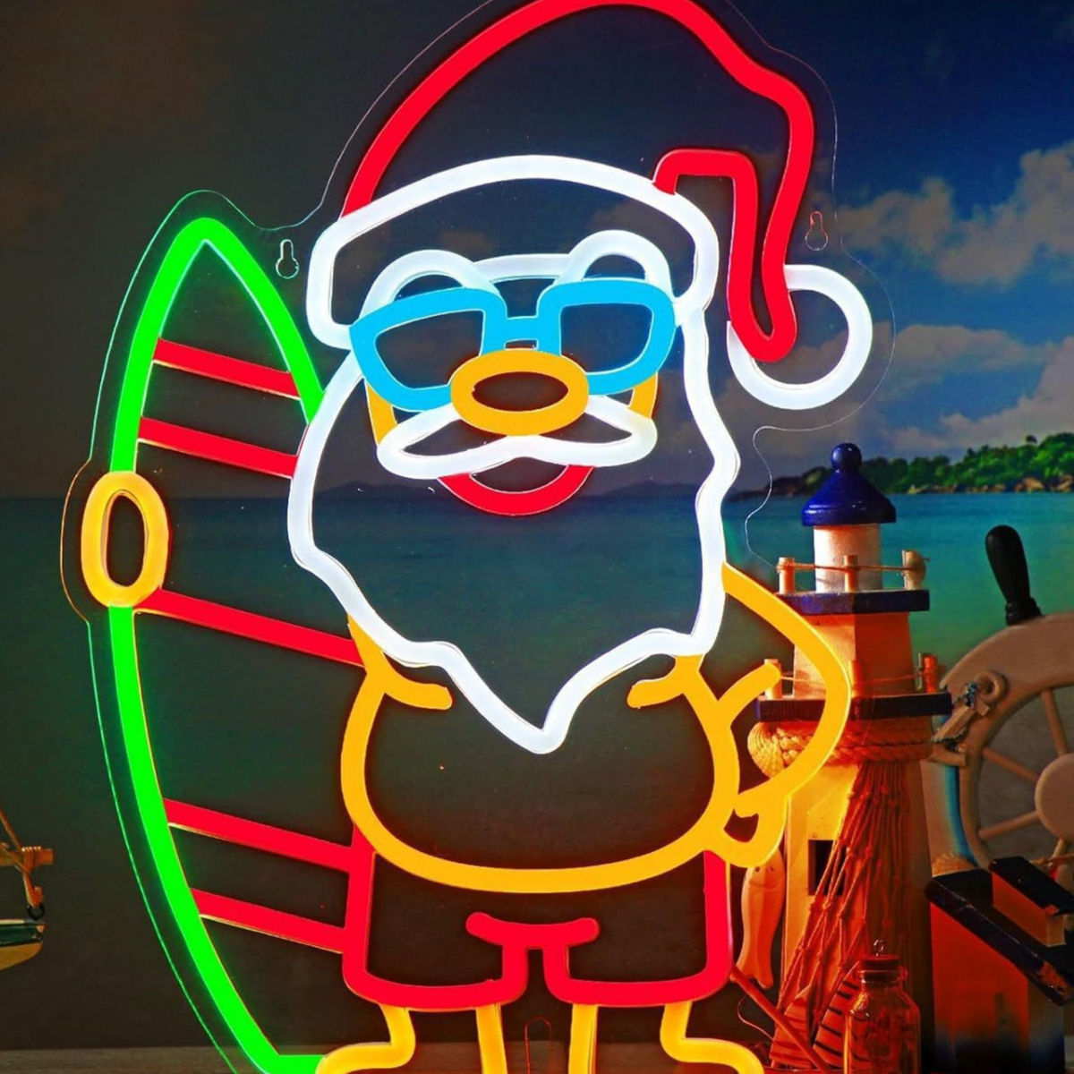 Dimmable LED Neon Light for Christmas Party Wall Decor USB Powered