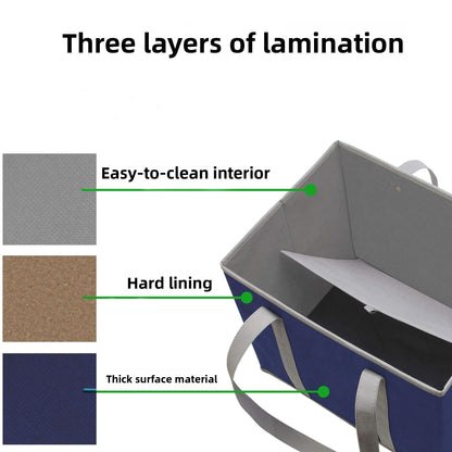 Foldable Non-Woven Storage Box with Reinforced Bottom