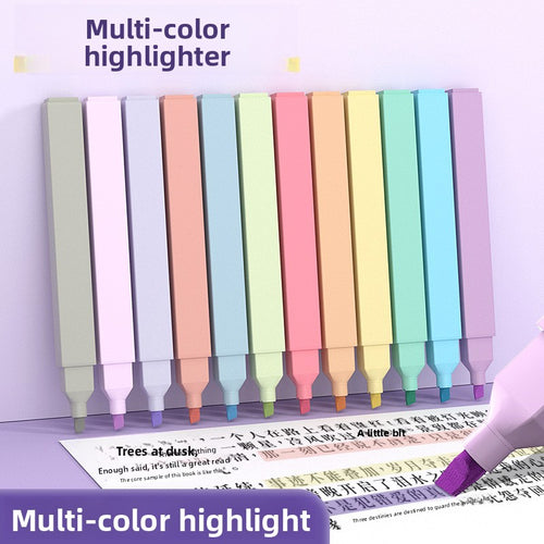 Square Rod Highlighter Pen Set for Students