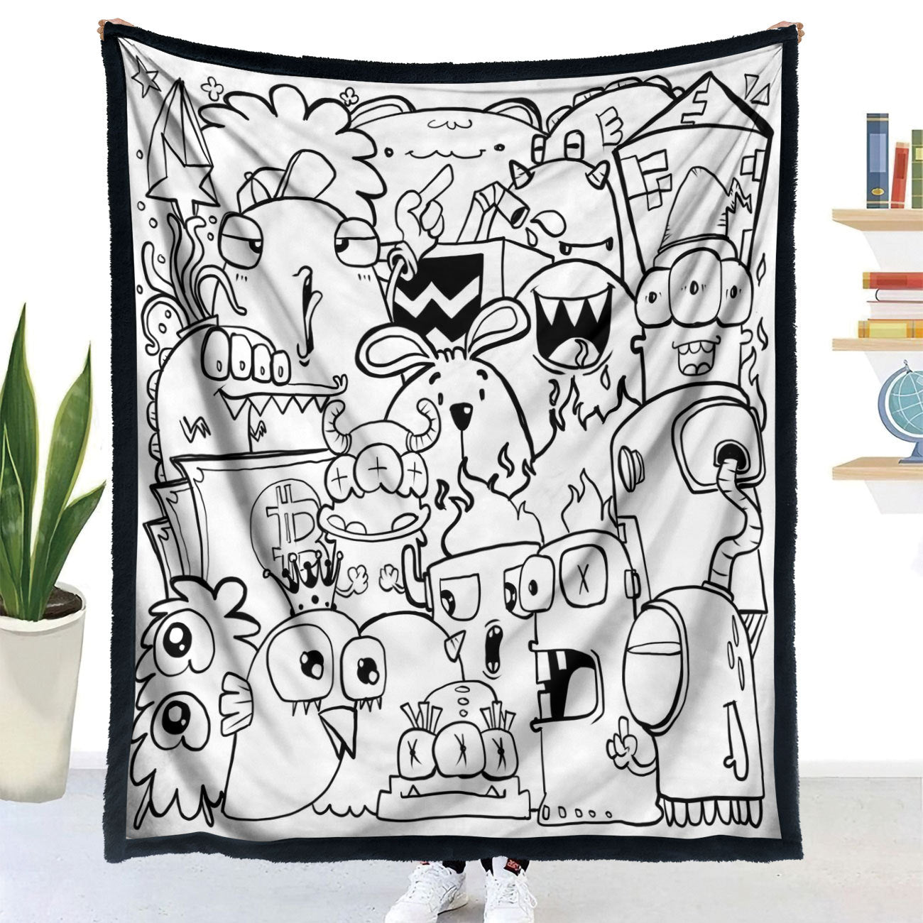 DIY Animal Pattern Coloring Blanket