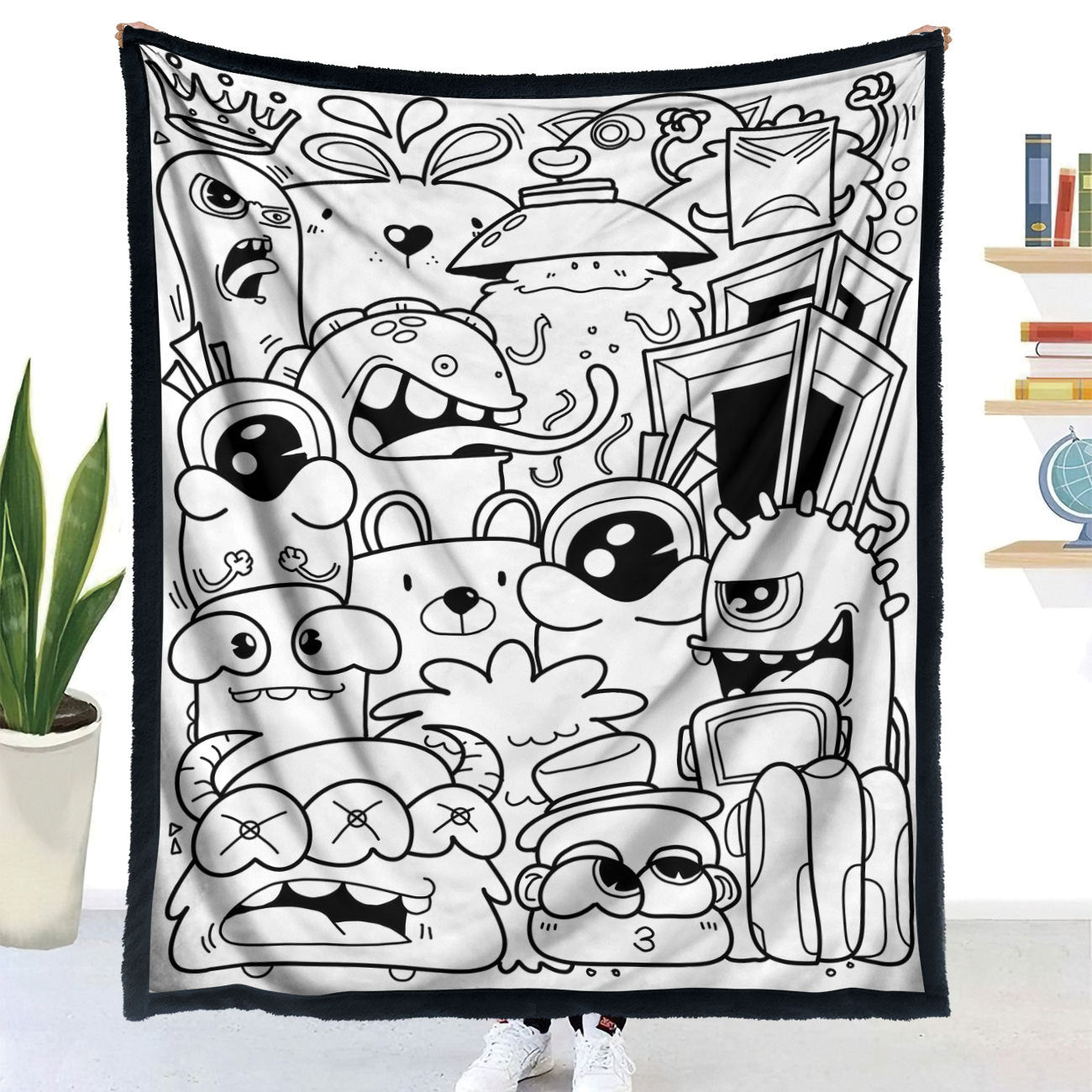 DIY Animal Pattern Coloring Blanket