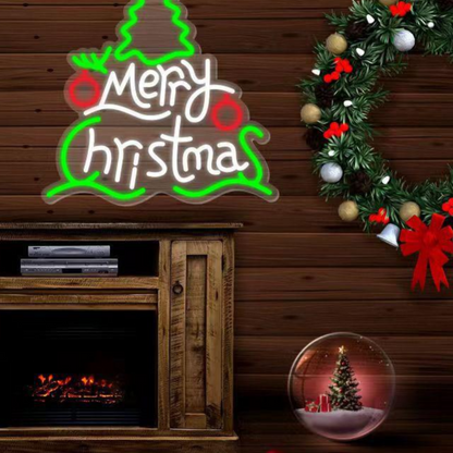Dimmable LED Neon Light for Christmas Party Wall Decor USB Powered